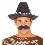 Must minisombrero pomponidega - Mehhiko peole