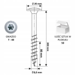 Spax puidukruvid 8x300mm, 50 tk, lamepea, puit