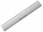 Alumiiniumist joonlaud 20 cm, Interdruk, h&otilde;bedane