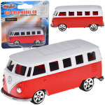 Metallist auto Volkswagen T1 1:56, punane/valge