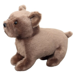 Pehme m&auml;nguasi Koer, 19 cm, pruun