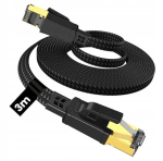 Patchcord Cat.8 S/ftp 40gb/s Rj45 3m Czarny