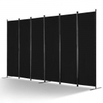 6-osios juodos sulankstomos pertvaros &ndash; 311 &times; 180 &times; 45 cm