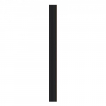 Akustilised seinapaneelid, 8 tk, 245x16.6x0.9 cm, must, WPC materjal