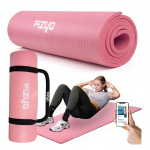 Jooga ja pilatese spordimatt NBR 190 x 80 cm, paksus 1,5 cm, Sporto kilimėlis jogai ir pilatesui NBR 190 x 80 cm, 1,5 cm storio