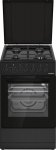 Kombineeritud gaasipliit HFSC-S60LITGC-BK HEINNER