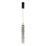 Rippvalgusti BATO Smoked 4W LED &ndash; elegantne mustast klaasist valgusti sooja LED-valgusega