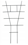Redelitugi potitaimedele 51x29 cm Roheline terastraat, 51x29 cm