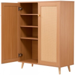 Kingakapp, 80x34x102.5 cm, Hele puit, Rattan, Panipaik