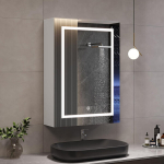 Vannitoa peegelkapp LED-valgustusega, reguleeritav valgus, 70x50x15 cm, valge