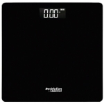 Elektrooniline kaal, klaasist, LCD-ekraaniga, must, 180 kg
