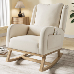 Tugitool, pehmendusega kiiktool, linane, beež