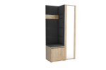 Esikukapp Luton 6, pruun/must