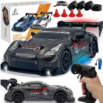 Puldiga juhitav v&otilde;idus&otilde;idu driftiauto 4x4 LED-valgustusega, Nuotoliniu būdu valdomas lenktyninis Drift automobilis 4x4 su LED
