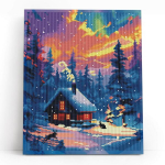 Teemanttikand 40x50 cm, Talvine Kabiin, varvikas, LG385e