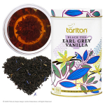 Tseiloni must lehttee Earl Grey Vanilla (bergamoti ja vaniljega), Tarlton, 100g