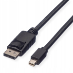 Displayport mini Displayport kaabel, Dp - Mini Dp M/m, must, 1,5 m