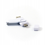 USB pulk Pendrive 64 Gb Usb 3.0 / Usb-c, valge, graveeringuta