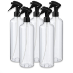 500 ml PET-pudel mustade mini-pihustitega, 5‑tk komplekt
