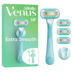 Raseerimisterad Gillette Venus Extra Smooth 4 tk. 5-teraga vahetatavad otsikud