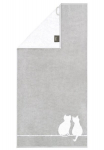Vannir&auml;tik Caw&ouml; Cute Cats Edition You & Me 80x150 cm 100% puuvill, 500 g/m&sup2;, hall
