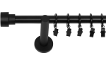 &Uuml;ksik kardinavarras 360 cm 19 mm Must Matt Slick Silent piikidega