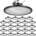 LED k&otilde;rglagedega valgustid, 20 tk, 300x300x80 mm, must