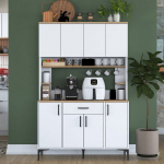 K&ouml;&ouml;gikapp Hanah Home JE177 - 3348 valge modernne sahtlitega 120x184.2x40 cm