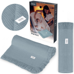 Musliinist tekk Lionelo Muslin Blanket Stone Blue