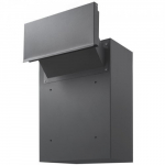 Postkast, tugevdatud teras, 32x15.8x43 cm, tumehall