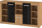 Kapp Meblocross Viki VIK-01 artisan tamme/ must betoon, uksed, MDF