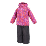 Huppa Laste komplekt HARDI, fuchsia pattern/ gray, 92