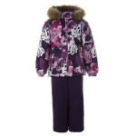 Huppa T&uuml;drukute talvekomplekt WONDER, Lilac Pattern/ Dark Lilac, 92