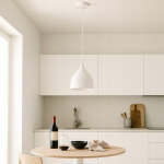 Valge rippuv laelamp E27, 120cm, loft stiilis