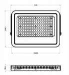Led kohtvalgusti 150w 6500k 15000lm Ip65 k&uuml;lm valge