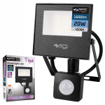 Led prožektor koos liikumisanduriga 20w 4500k Ip65 v&auml;litingimustes