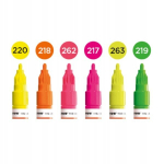 Molotow One4all 127hs Neoon akr&uuml;&uuml;l markerid, 6 tk. seatud