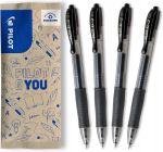 Geelpliiatsid Pilot G-2 07, must, 0,7 mm, 4 tk.