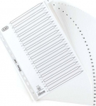 A4 nummerdatud jagajad, valged