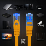 Lan kabel Rj45 Cat.6a S/ftp 0,25m, roheline