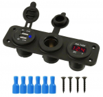 Pistikupesa 12v Usb 5v Voltmeter Automotive Panel