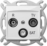 Pistikupesa R-tv-sat 10db valge Carla 1761-10