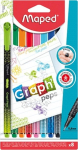 Maped Graph'peps Deco pastakad, 0,4 mm, 8 v&auml;rvi