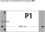Kaaned standard P1-203 horisontaalne l&auml;bipaistev (25tk) - Biurfol