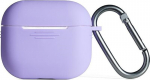 Beline silikoonist &uuml;mbris Apple Airpods 3 jaoks, lilla