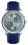 Meeste k&auml;ekell Zeppelin 8670-4 100 Jahre, sinine, kuup&auml;ev, kronograaf