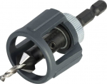 Wolfcraft 2in1: Frees koos piirajaga puidule, 12mm