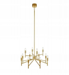 Kuldne 12-haruline E14 alusega lamp