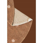 Puuvillane &uuml;mmargune vaip Lorena Canals Round Dot Chestnut 140 cm