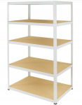 Metallist riiul Helios 180x180x50 cm, 5 riiulit, 175 kg/riiul